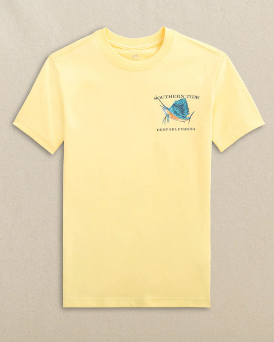 Southern Tide Kids Sailfish Deep Sea Fishing Short Sleeve T-Shirt