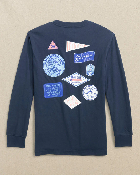 Southern Tide Kids Stickers Long Sleeve T-Shirt
