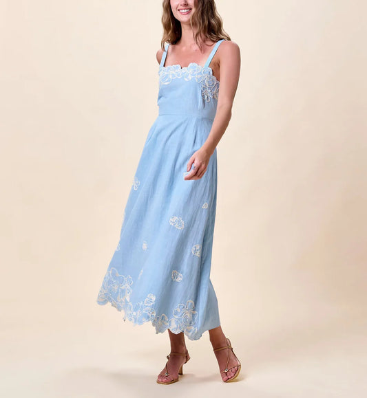 Cleobella Marceline Midi Dress | Glacier Lake