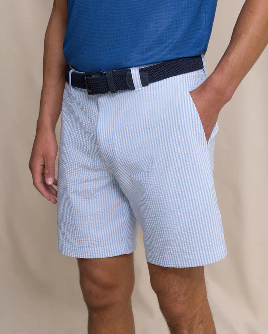 Southern Tide Maritime Seersucker 7" Coastal Breeze Performance Short