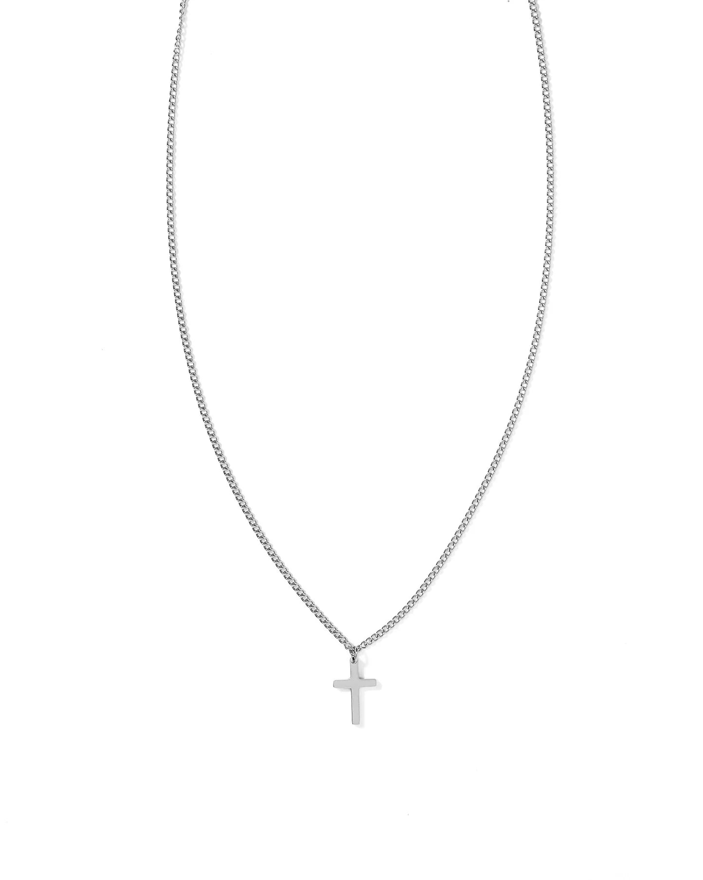 Linny Co. Necklace - Shepherd Cross Silver