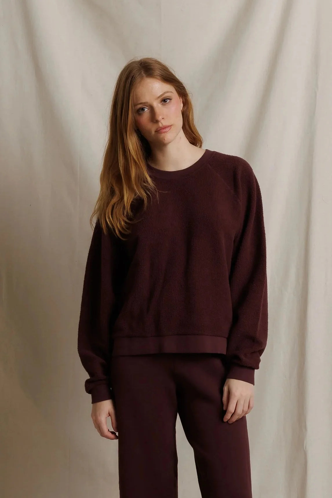PerfectWhiteTee Ziggy Oversized Reverse Fleece Oversized Crew Neck Sweatshirt