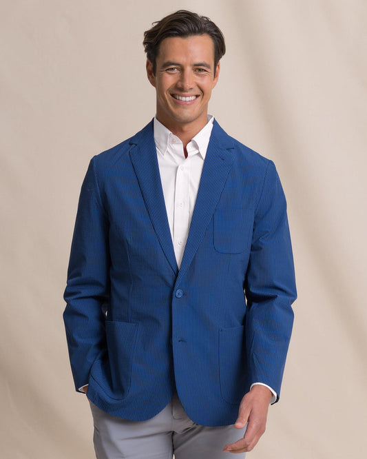 Southern Tide Charleston Pamlico Seersucker Blazer