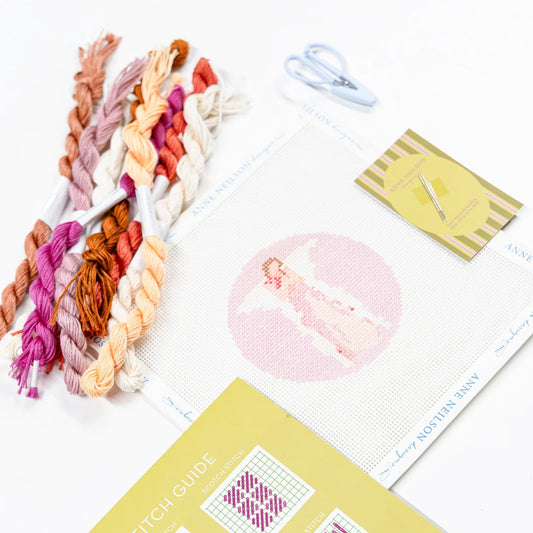 Anne Neilson Pink Angel Beginner Needlepoint Kit
