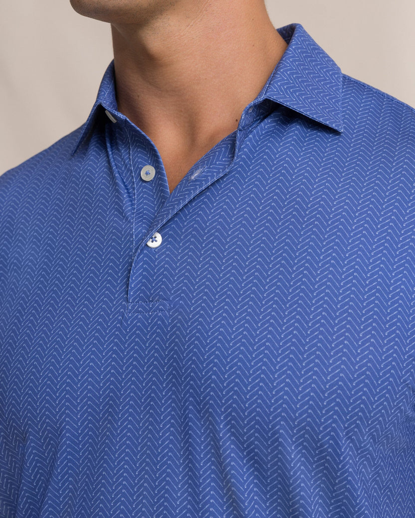Southern Tide Men's Driver Raise The Par Printed Polo