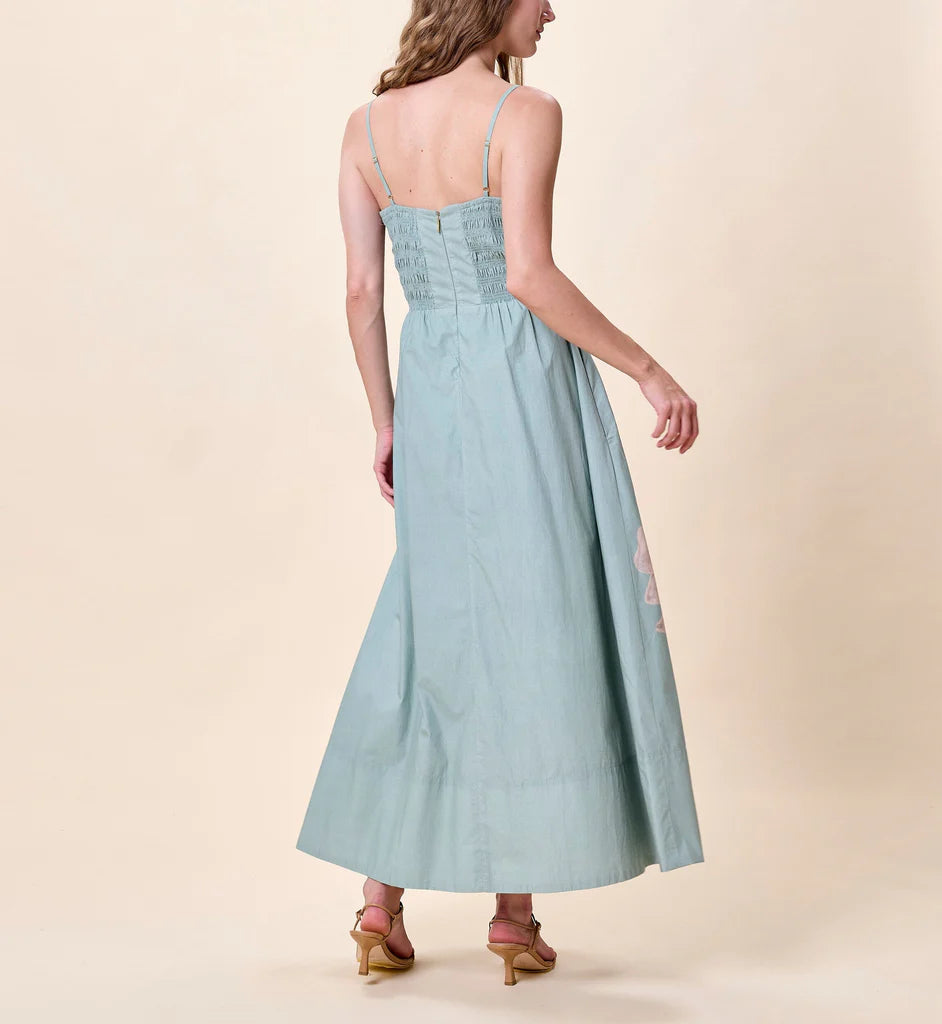 Cleobella Riley Ankle Dress | Moresco Blue Surf