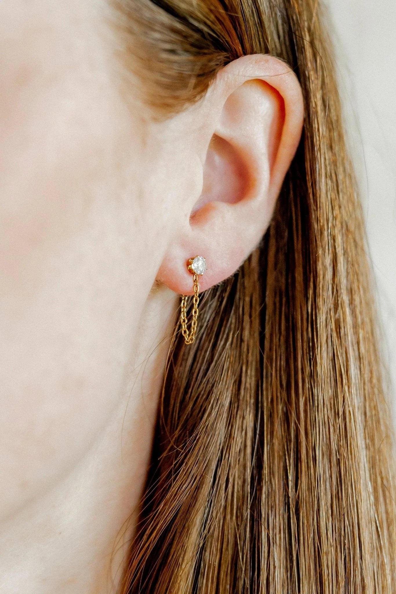 Linny Co. Screwback Stud Earrings - Indy Gold