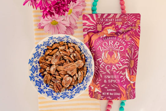Zorro Pecans Sweet And Spicy 8oz Bag