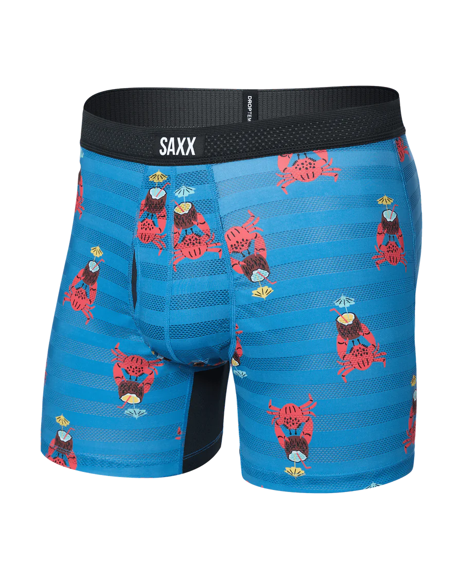 Saxx DropTemp Cooling Mesh Cooling Mesh Performance Boxer Brief 5" - Slim Fit