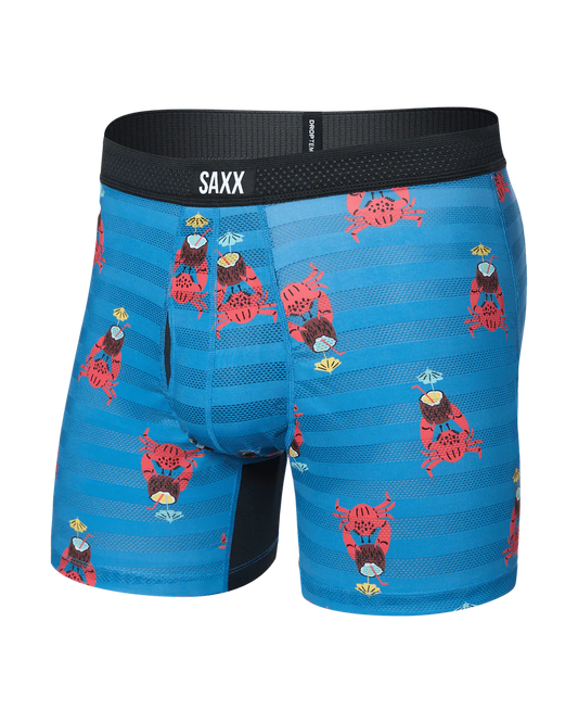 Saxx DropTemp Cooling Mesh Cooling Mesh Performance Boxer Brief 5" - Slim Fit