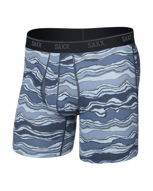 Saxx Quest Quick-Dry Mesh Quick-Dry Performance Boxer Brief 6"- Lazy River