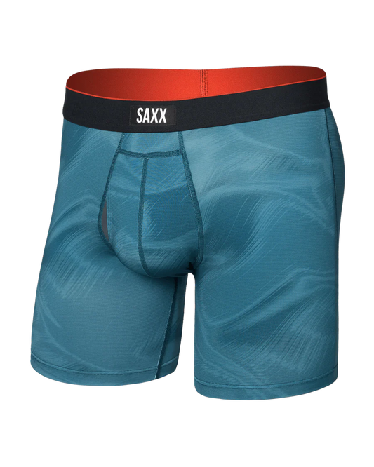 Saxx Multi-Sport Mesh Multi-Sport Performance Boxer Brief 6"- Platinum Camo