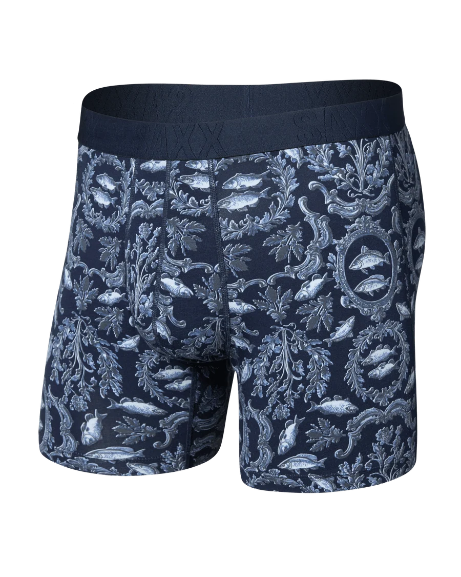Saxx DropTemp Cooling Cotton Everyday Boxer Brief 6" - Backsplash