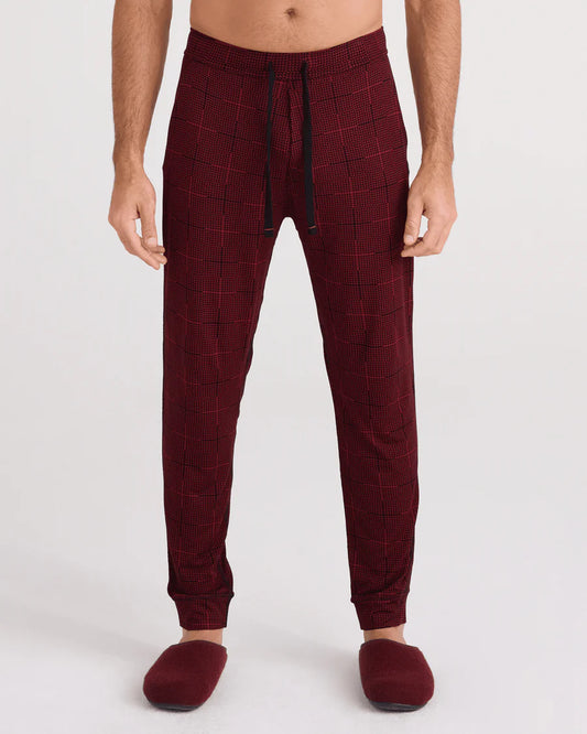 Saxx Snooze Super Soft Modal Sleep Pant- Red Plaid