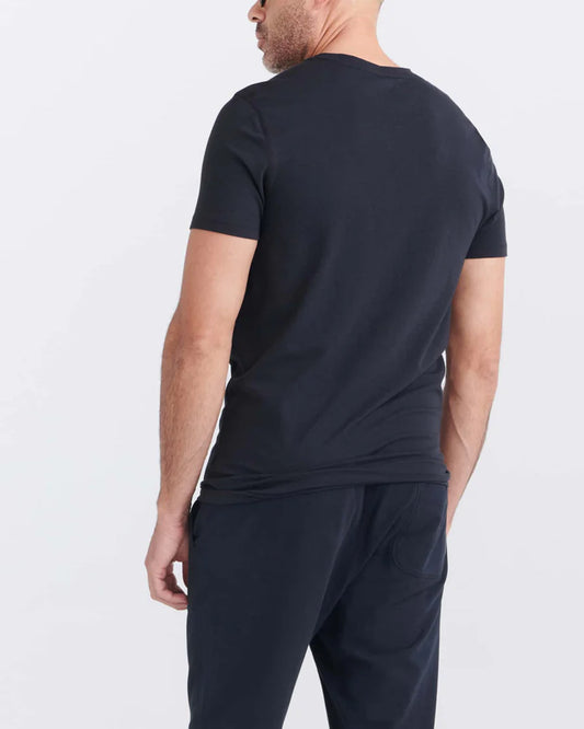 Saxx DropTemp® Cooling Cotton Cooling Cotton Crew Neck Undershirt- Black