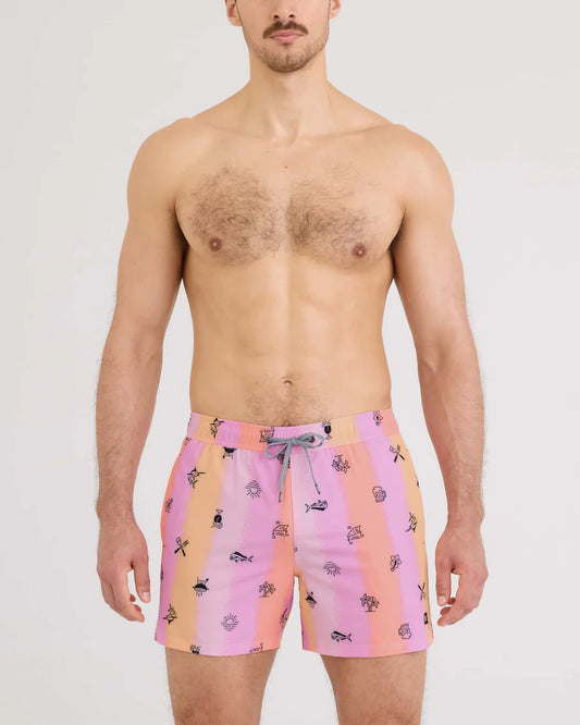 Saxx Men's Oh Buoy 2N1 Classic Swim Trunk 5" With Liner | Iconic Summer