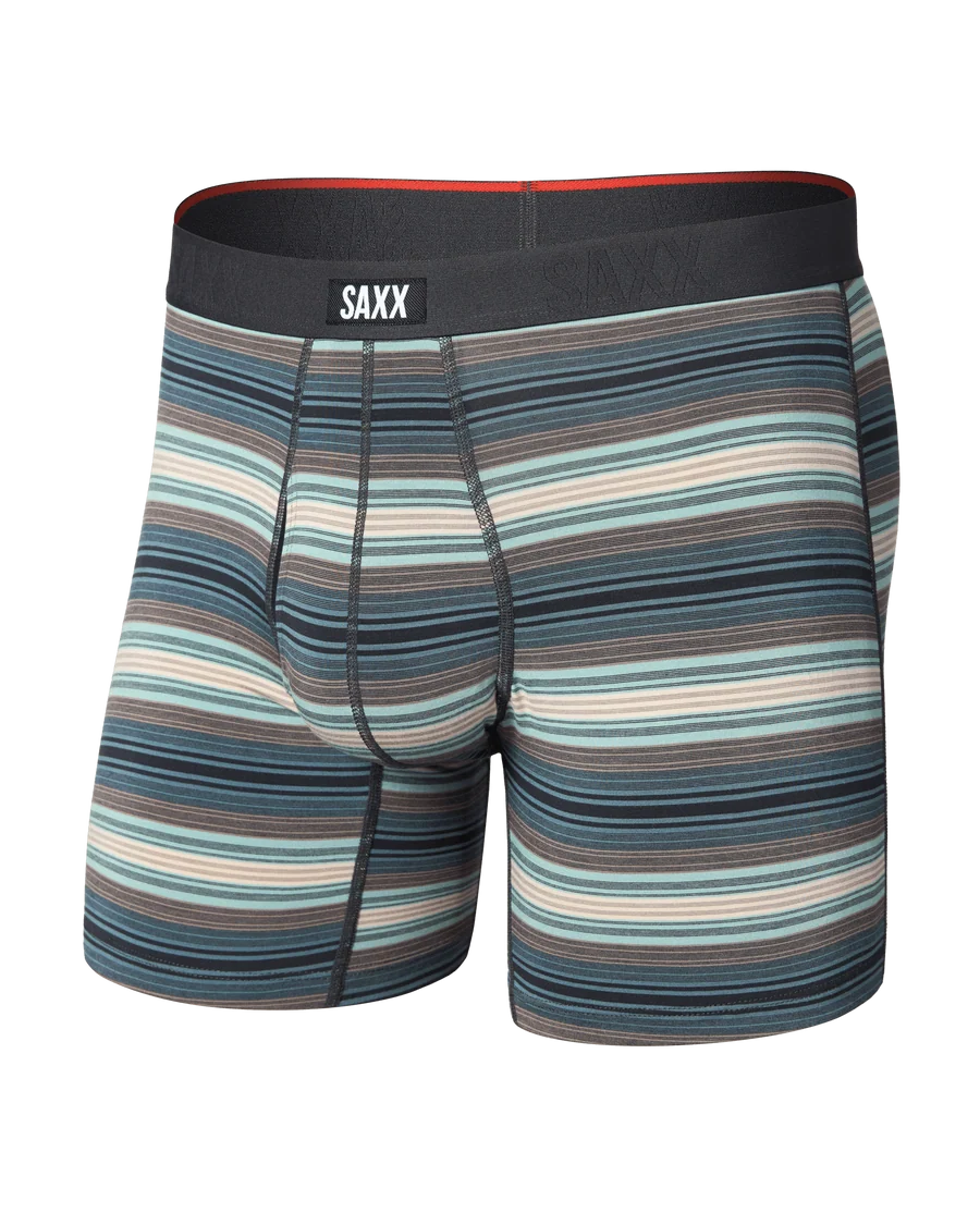 Saxx Vibe Xtra Soft Comfort Everyday Boxer Brief 6"- Baja Stripe