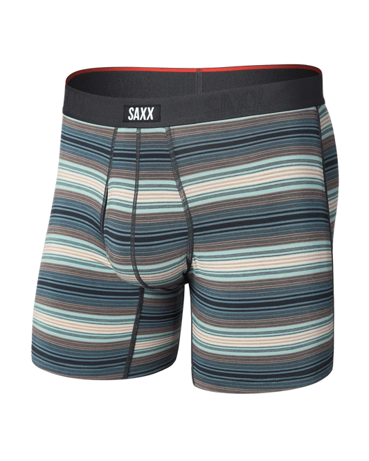 Saxx Vibe Xtra Soft Comfort Everyday Boxer Brief 6"- Baja Stripe