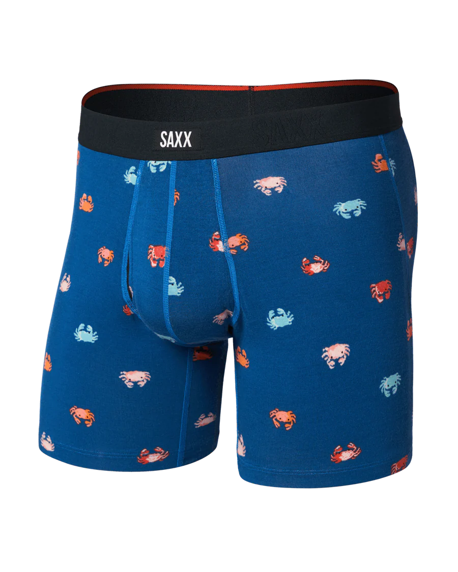 Saxx Vibe Xtra Soft Comfort Soft Comfort Boxer Brief 6" | Crab Boil