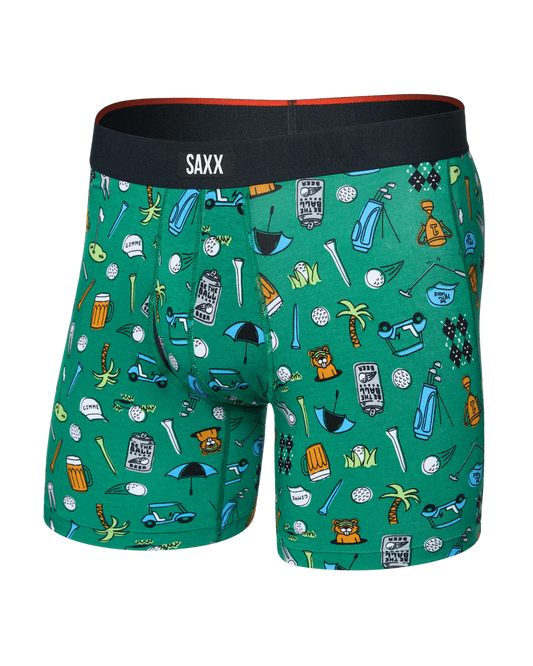 Saxx Vibe Xtra Soft Comfort Soft Comfort Boxer Brief 6"- Fairway Bits