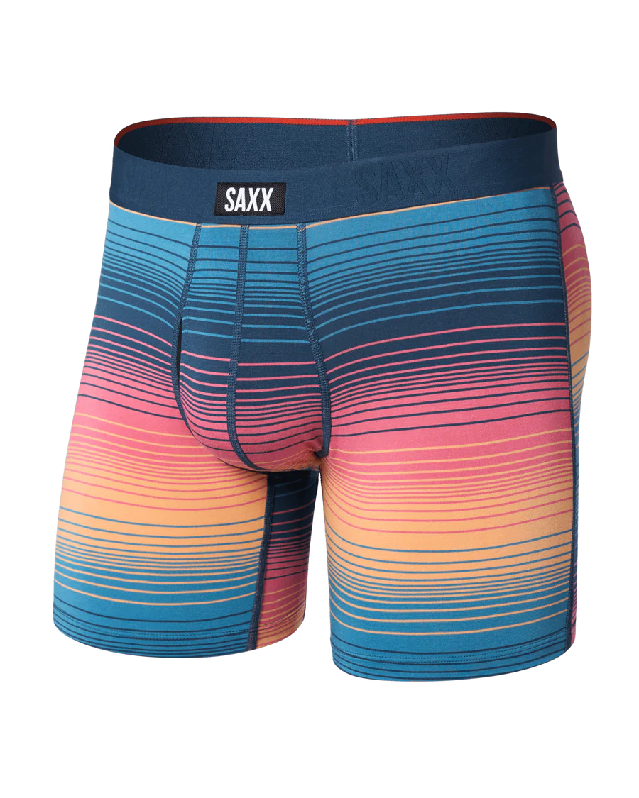 Saxx Vibe Xtra Soft Comfort Soft Comfort Boxer Brief 6"- Sunset Stripe