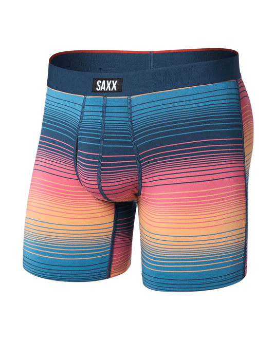 Saxx Vibe Xtra Soft Comfort Soft Comfort Boxer Brief 6"- Sunset Stripe