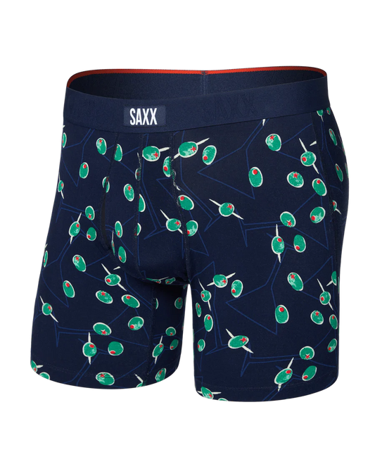 Saxx Vibe Xtra Soft Comfort Soft Comfort Boxer Brief 6"- Olive You