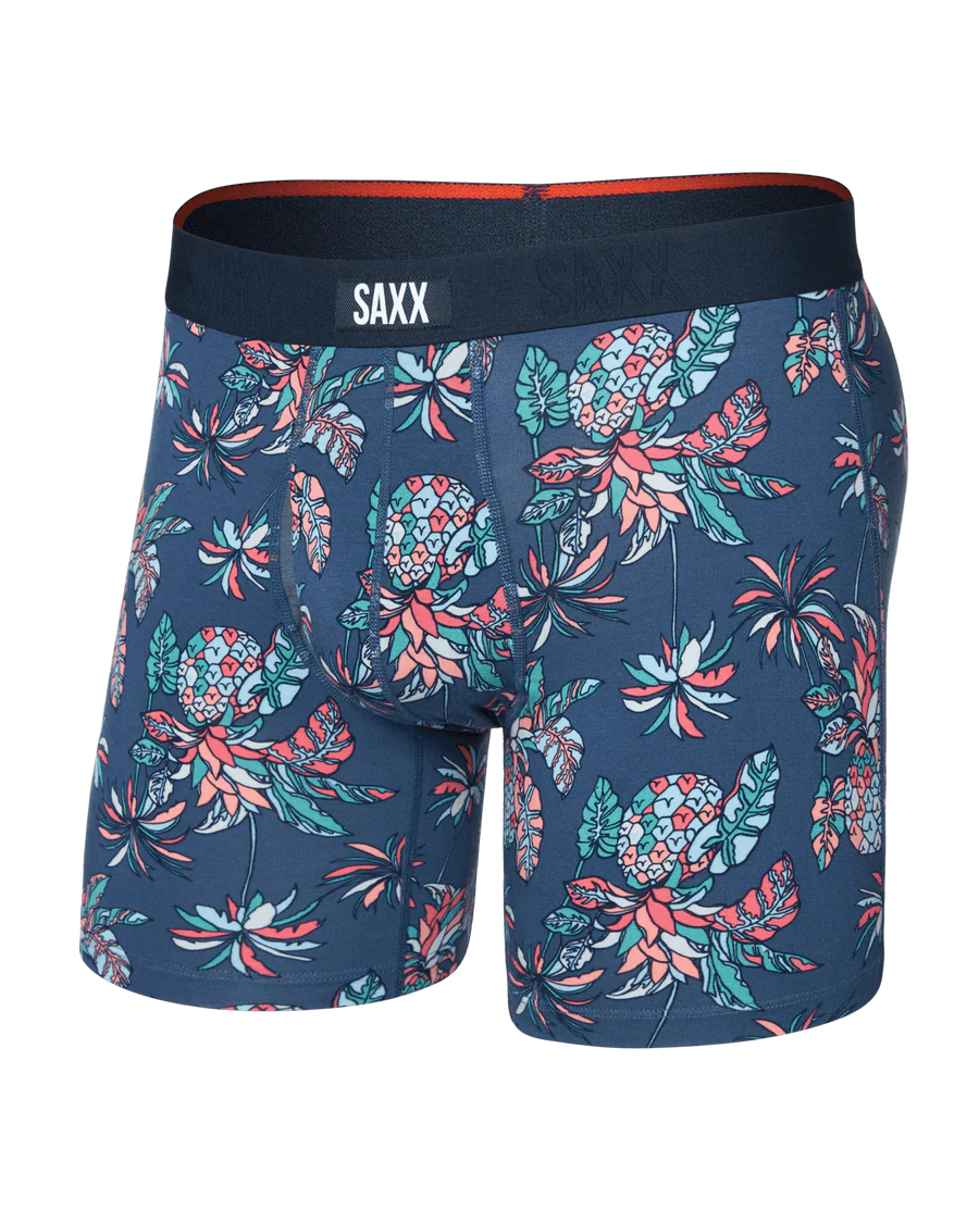 Saxx Vibe Xtra Soft Comfort Soft Comfort Boxer Brief 6"- Tropic