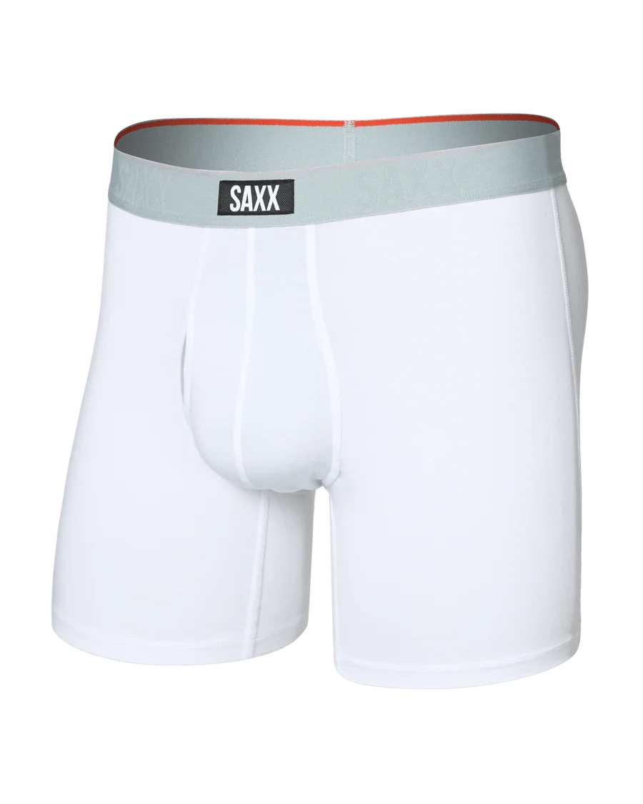 Saxx Vibe Xtra Soft Comfort Soft Comfort Boxer Brief 6"- White