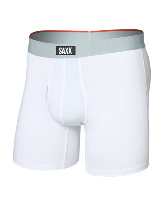 Saxx Vibe Xtra Soft Comfort Soft Comfort Boxer Brief 6"- White