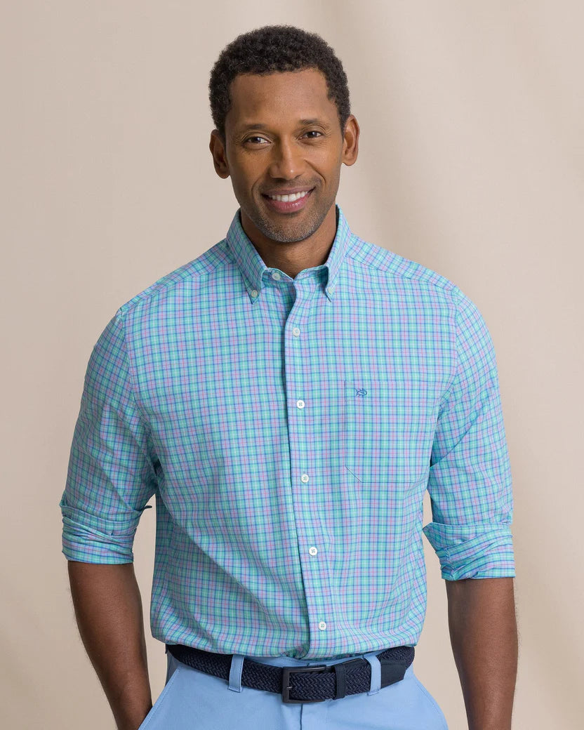 Southern Tide Men's Tortuga Plaid Coastal Breeze® Sport Shirt