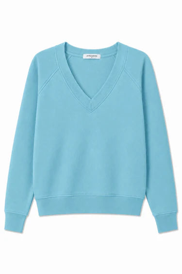 PerfectWhiteTee Sinead French Terry V Neck Sweatshirt