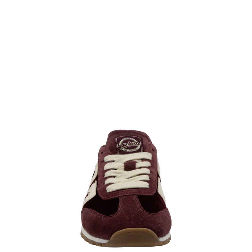 Back 70 Venice W26 In Velvet Wine Backless Sneakers