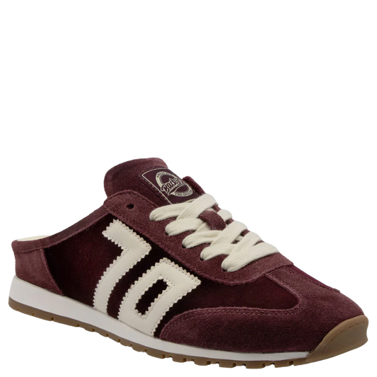 Back 70 Venice W26 In Velvet Wine Backless Sneakers