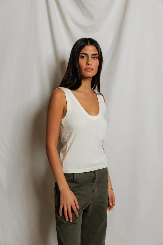 PerfectWhiteTee Vicky Hemp Cotton Tank Top