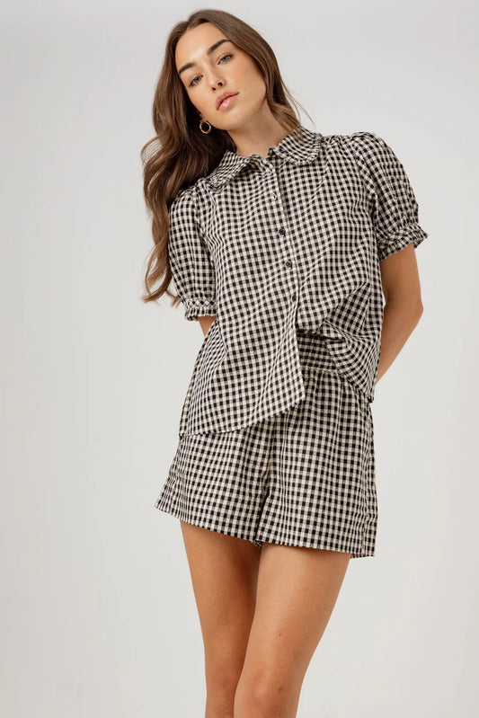 We Are Sundays Gingham Fuller Shorts