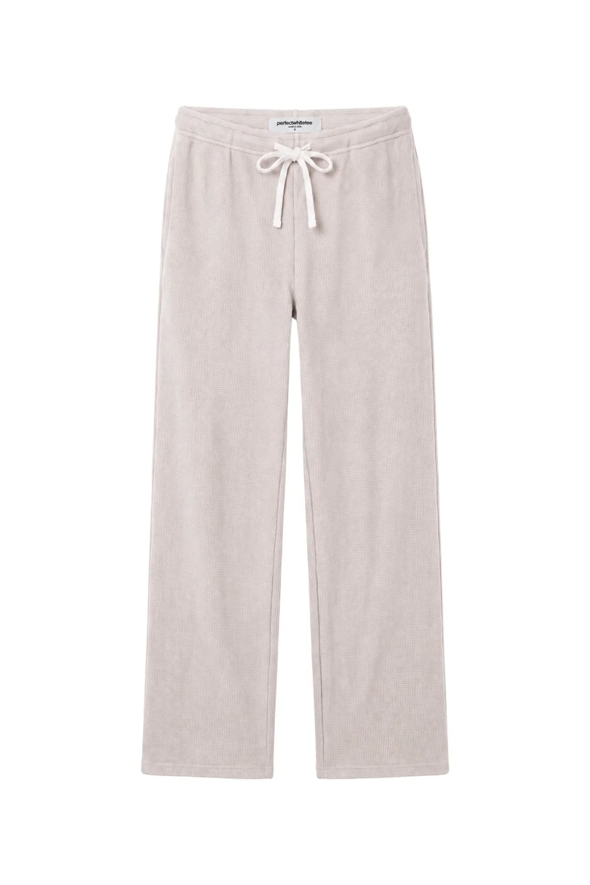 PerfectWhiteTee Zadie Waffle Knit Pull On Pant With Pockets
