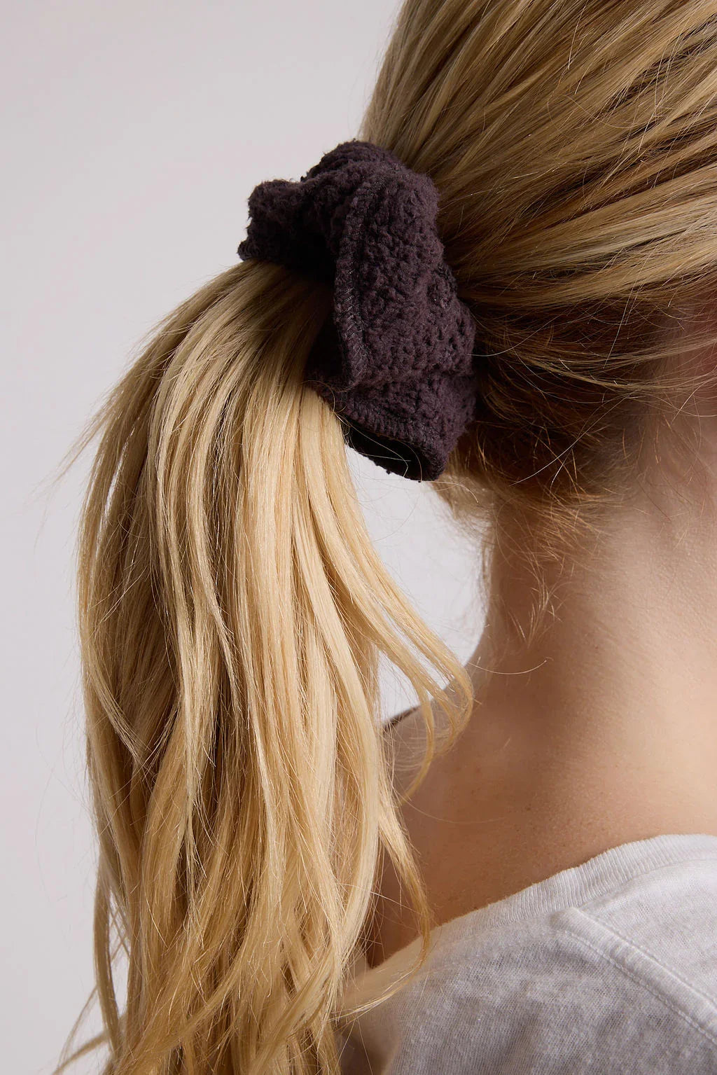 PerfectWhiteTee Ziggy Cotton Fleece Scrunchie