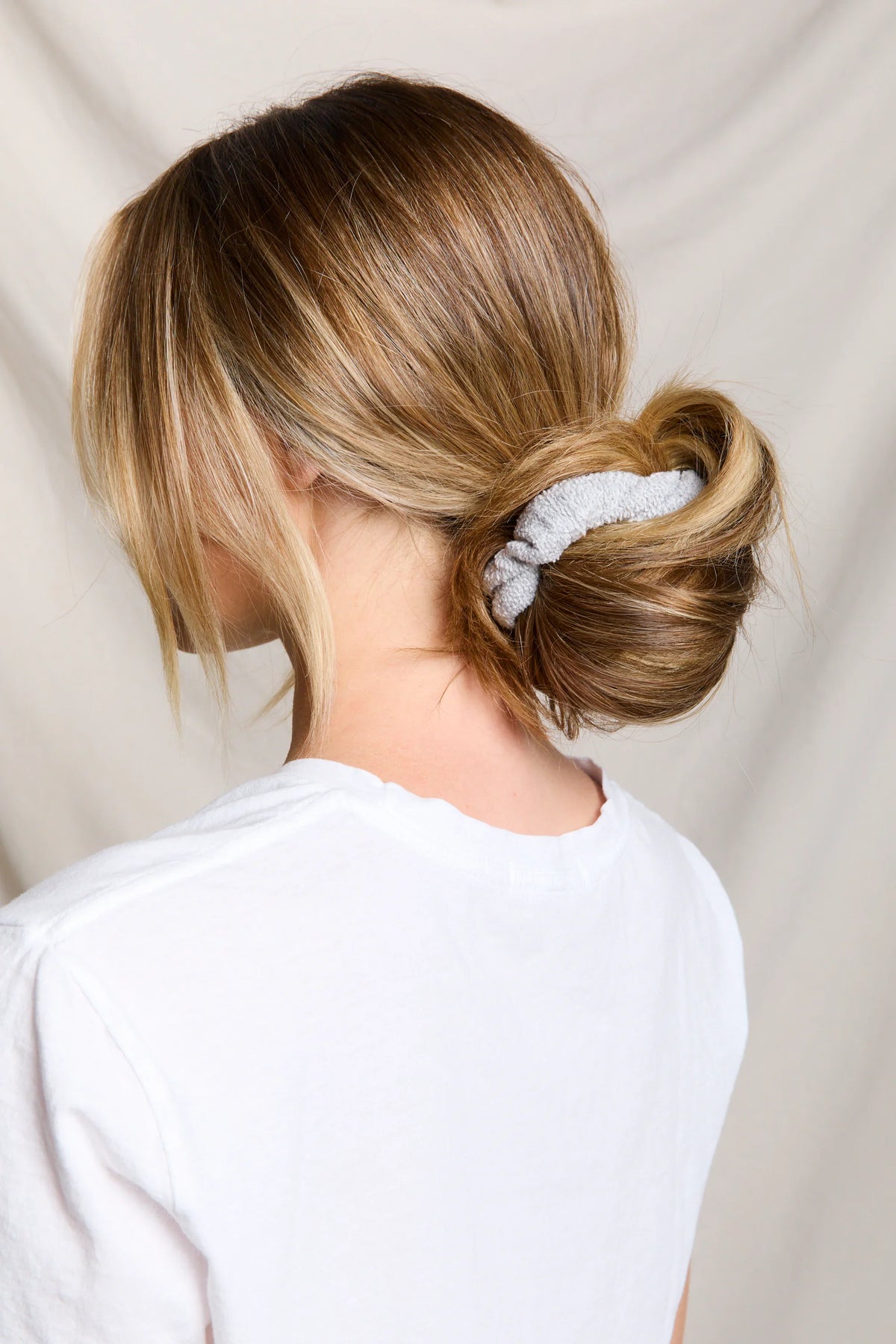 PerfectWhiteTee Ziggy Cotton Fleece Scrunchie