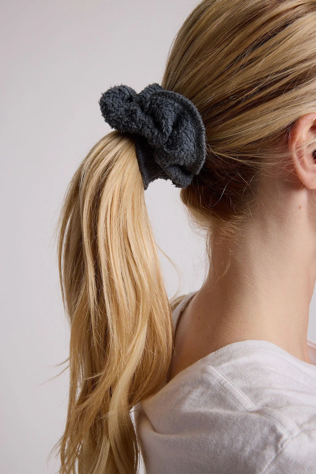 PerfectWhiteTee Ziggy Cotton Fleece Scrunchie