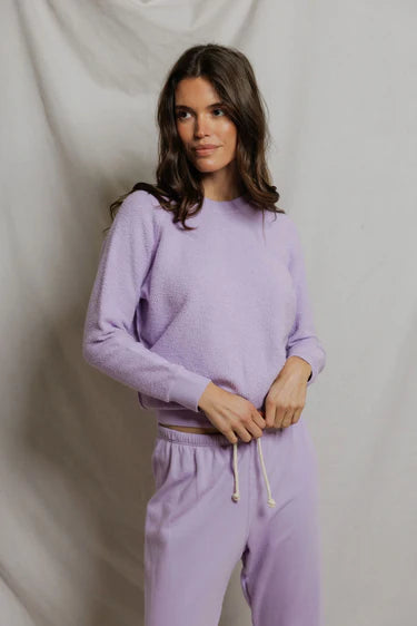 Perfectwhitetee Ziggy Reverse Fleece Shrunken Crew Neck Sweatshirt