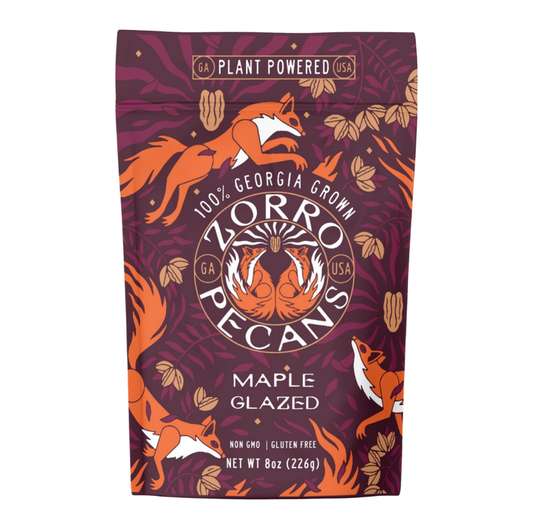 Zorro Pecans Maple Glazed 8oz Bag